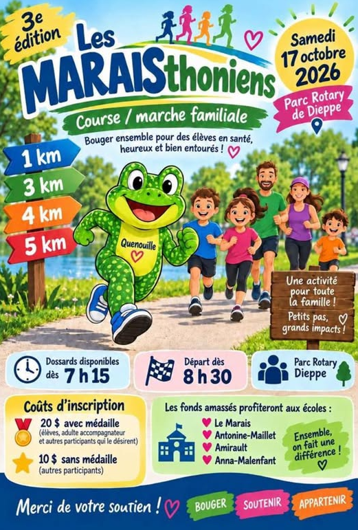 Course Les MARAISthoniens - 17 octobre 2026