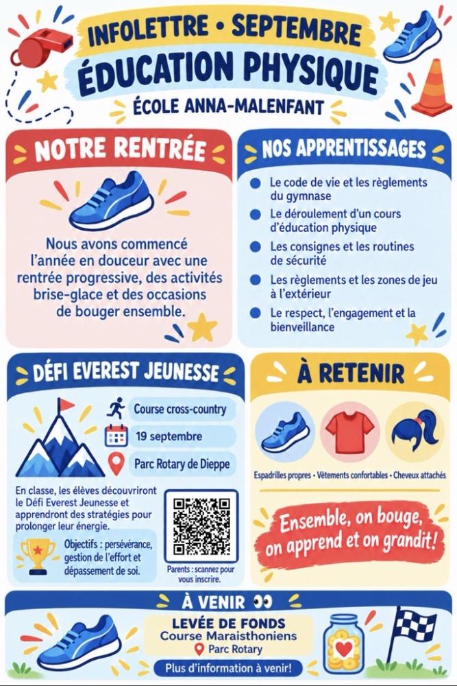 Infolettre - Éducation physique