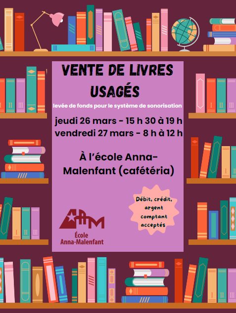 Vente de livres usagés